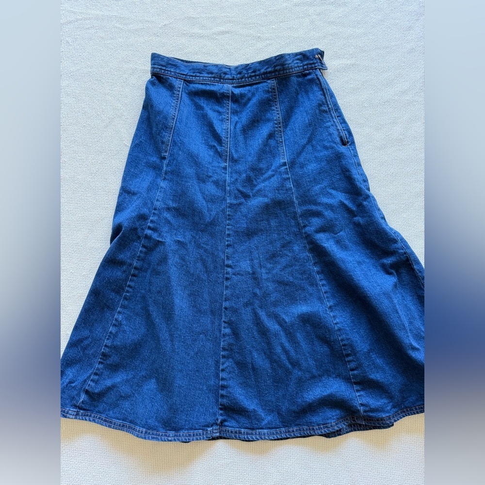 Kate Spade Broome Street Blue Midi Skirt - Picture 4 of 11